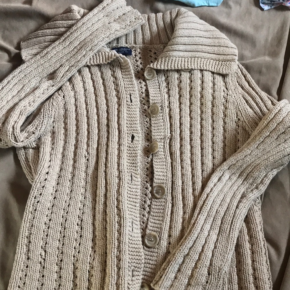 Knit button down cardigan